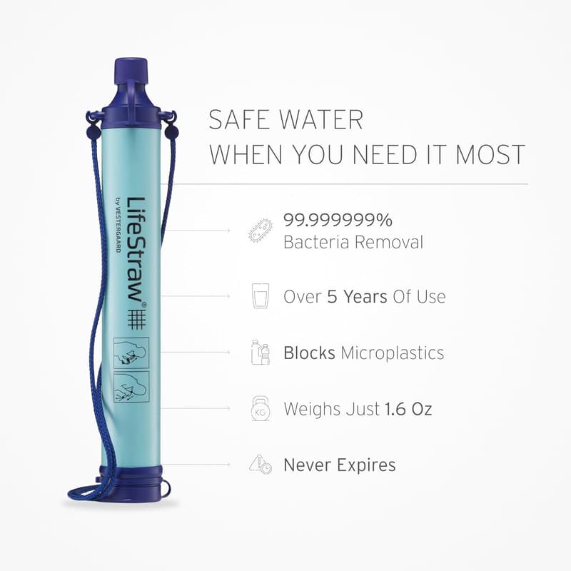 LifeStraw Personal Water Purifier for Hiking and Travel