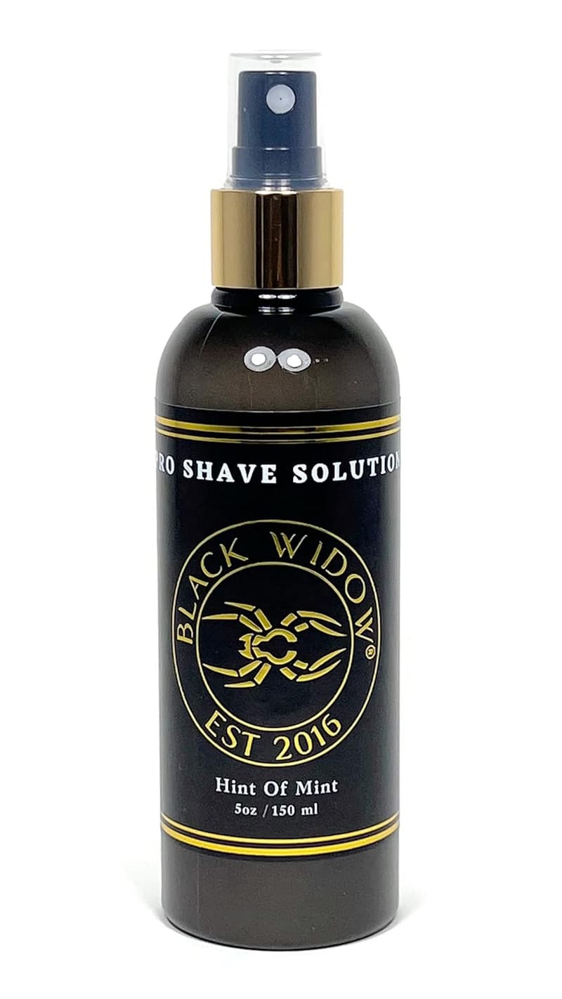 Black Widow Pro Shave Spray - No Mess Hydrating Lotion