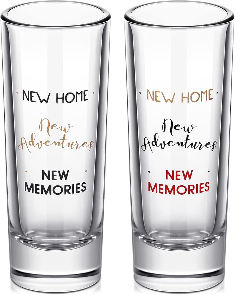 Housewarming Gift: 2 oz Shot Glasses for Couples