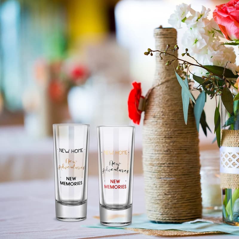 Housewarming Gift: 2 oz Shot Glasses for Couples