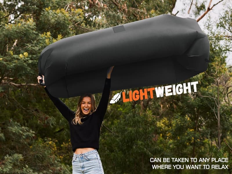 Portable Waterproof Inflatable Lounger - Ideal for Camping & Beach
