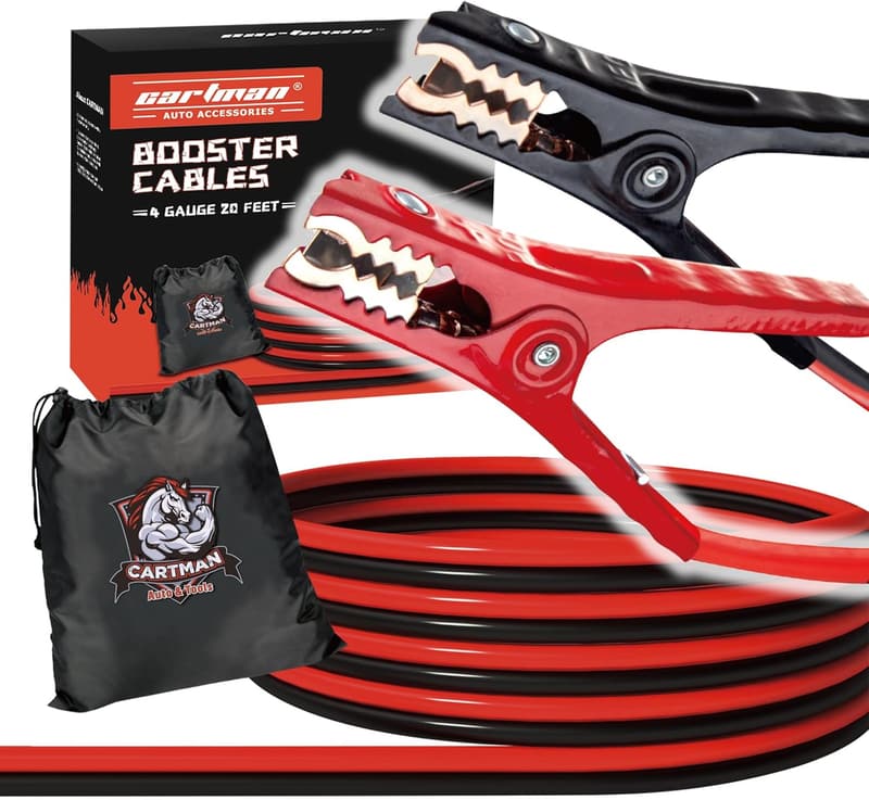 Portable 6000A Car Jump Starter with LCD Display & Flashlight