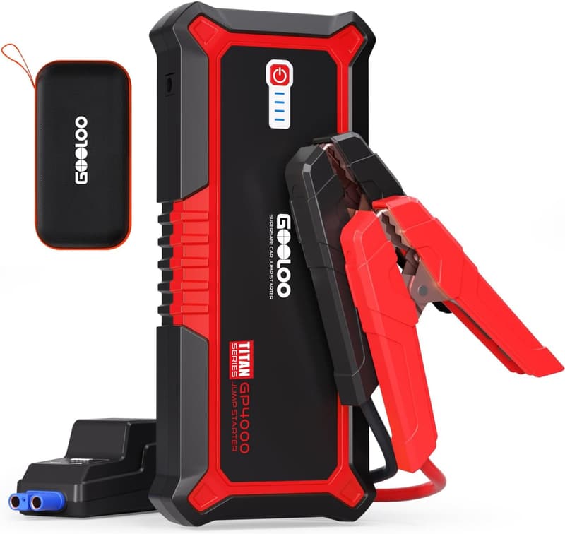 Heavy-Duty 16-Foot Jumper Cables with Carrying Bag