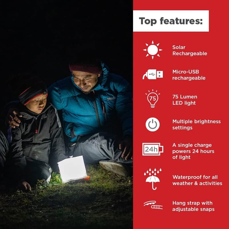 LuminAID Solar Inflatable Lantern for Camping & Emergencies