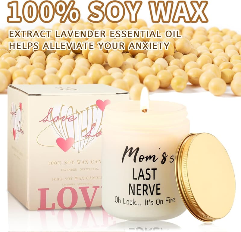 Lavender Scented Funny Birthday Gift for Mom (7 oz)