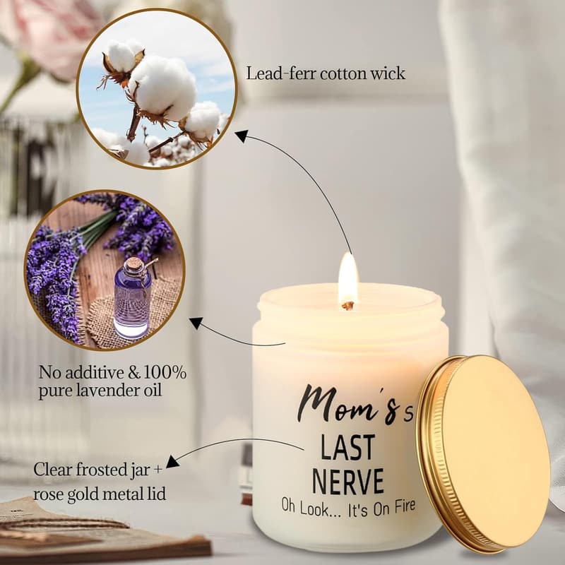Lavender Scented Funny Birthday Gift for Mom (7 oz)