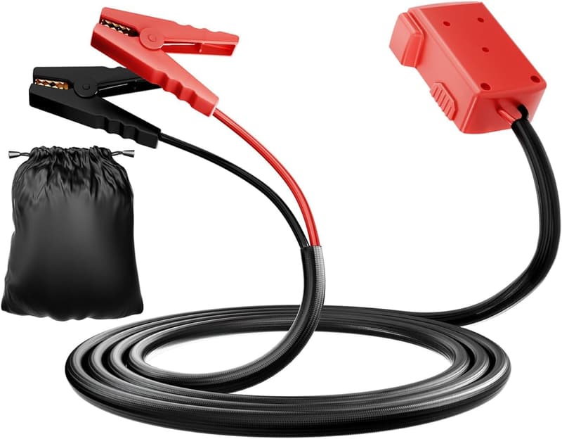 Milwaukee M18 Battery Jumper Cables - 2FT 8AWG Portable Starter