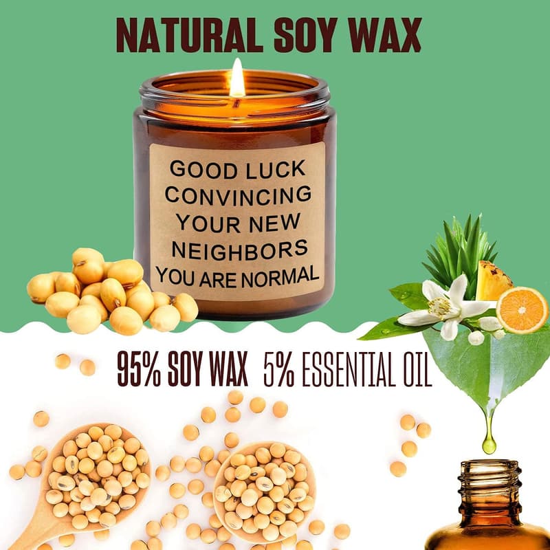 Housewarming Gift: SUVEUS Fruity Scented Soy Candle (7oz)