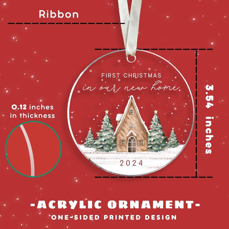 2024 Housewarming Acrylic Ornament - Gift for Couples