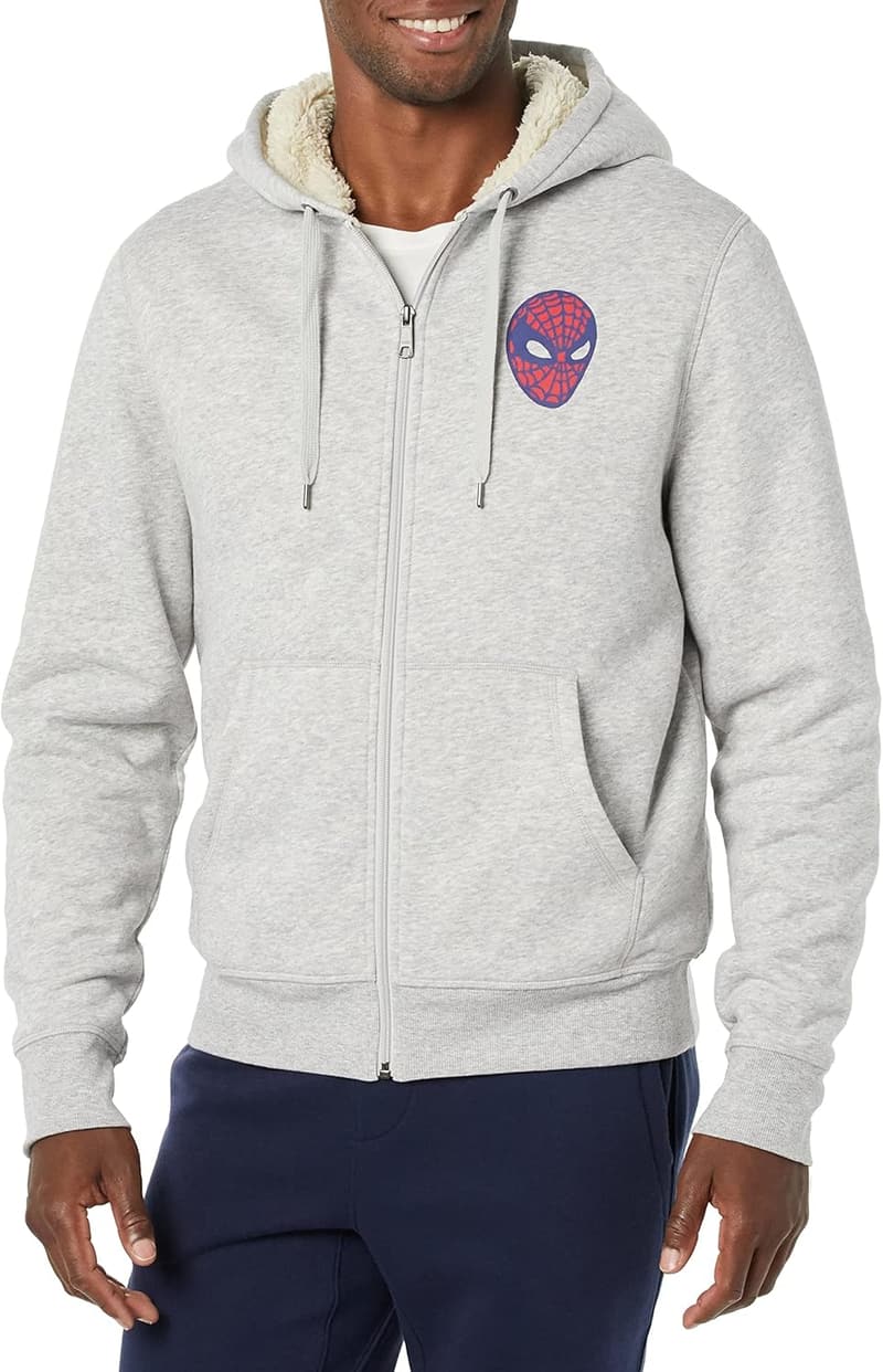 Men's Sherpa-Lined Full-Zip Hoodie - Disney, Marvel, Star Wars