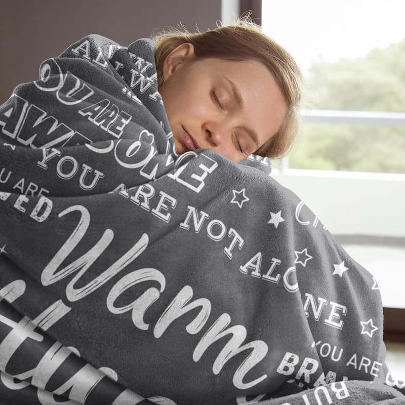 Get Well Soon Blanket for Women - Inspirational Healing Comfort 60