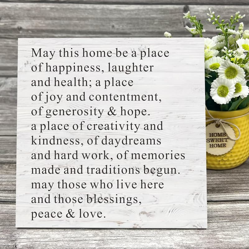 Housewarming Gift: Wooden Sign for New Homeowners