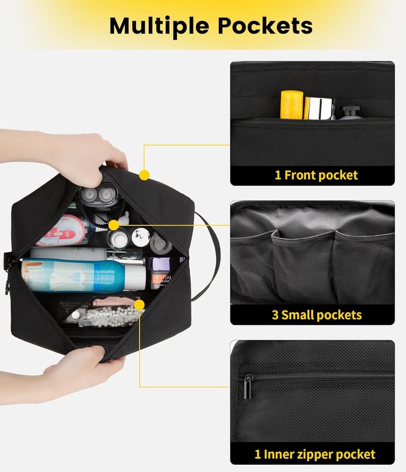 Men's Water-Resistant Hanging Toiletry Bag
