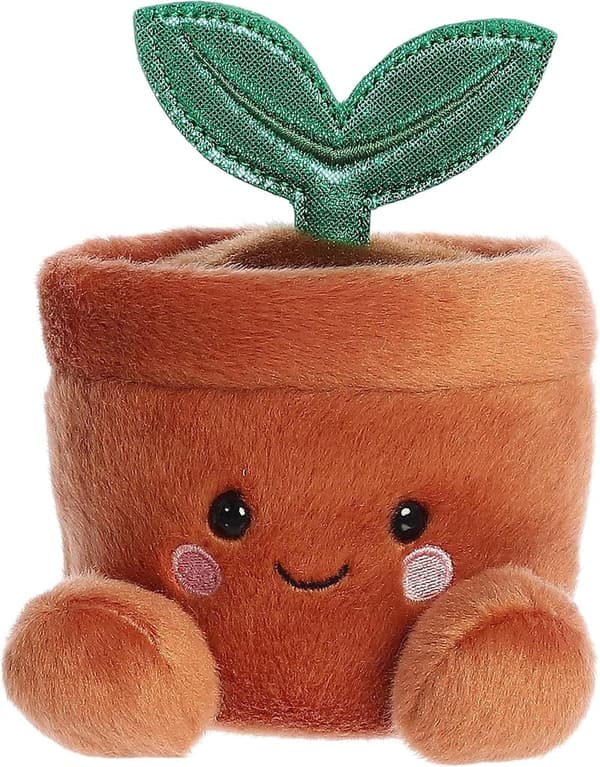 Pocket-Sized Palm Pals™ Stuffed Animal Plant - Brown 5