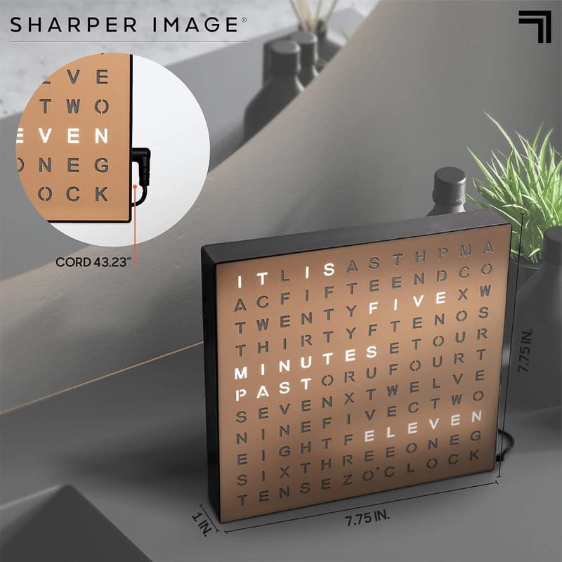 LED Word Clock - Modern Design for Home & Office Decor