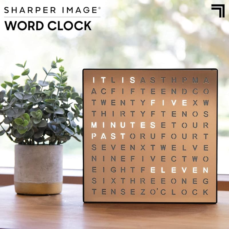 LED Word Clock - Modern Design for Home & Office Decor