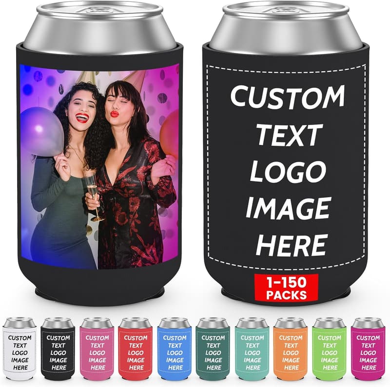 Custom Can Coolers - Personalized Insulated Drink Holders for Events
