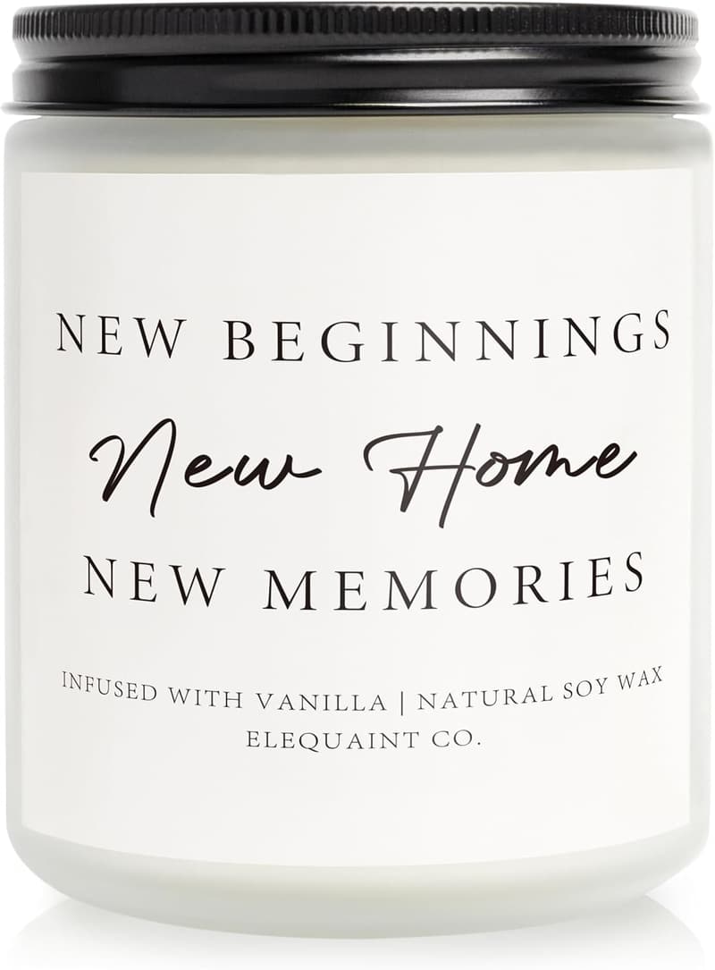 Vanilla Scented Candle for New Home Housewarming Gift