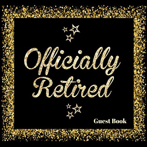 Retirement Keepsake Logbook for Friends & Family Signatures