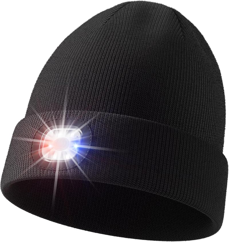 Unisex Beanie with Light - Great Gift for Men and Women