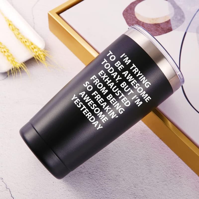 Inspirational 20oz Travel Mug for Boss or Colleagues