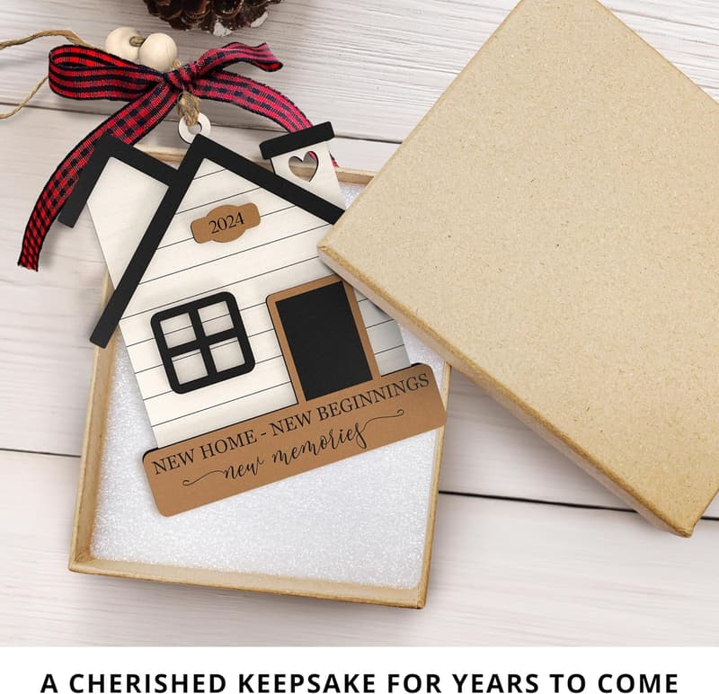 Housewarming Gift - Wooden Ornament for New Home Owners