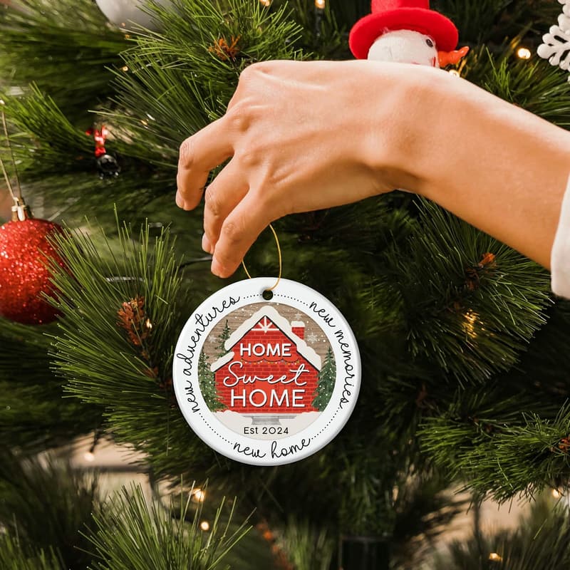 2025 Housewarming Gift - New Home Ceramic Ornament for Couples