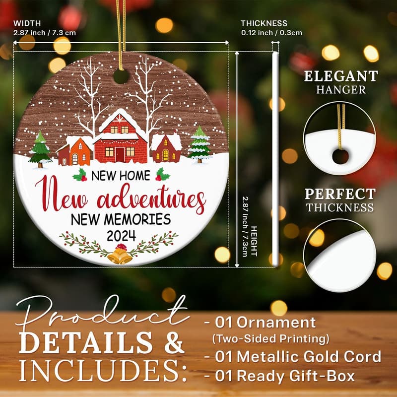 2024 Housewarming Ornament for New Homeowners - Couples' Decor