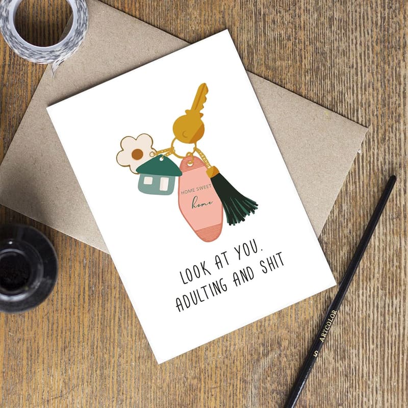 Happy New Home Card - Funny Housewarming for Friends