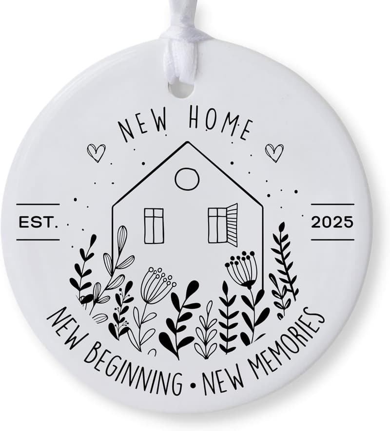 New Home Ornament 2025 for Housewarming Gift