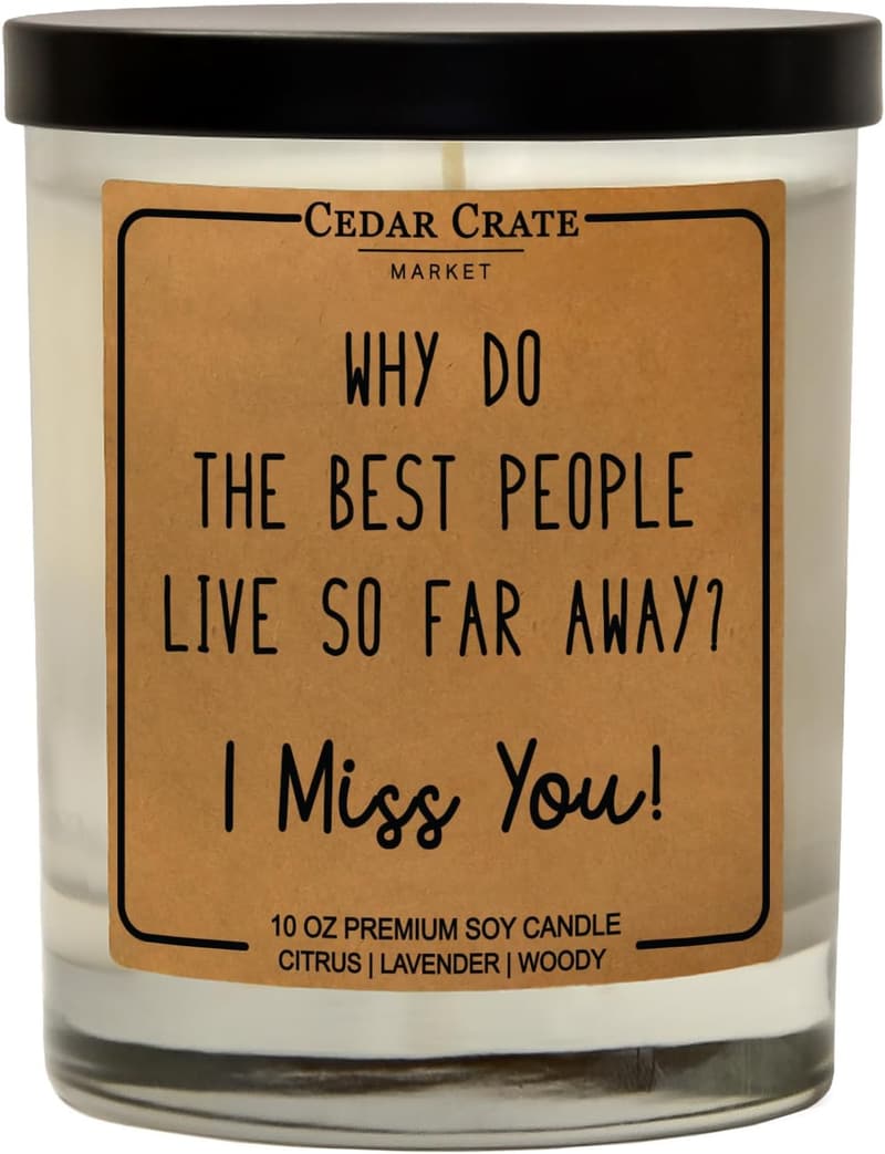 Going Away Gift Candle - Aromatherapy Soy Wax for Friends