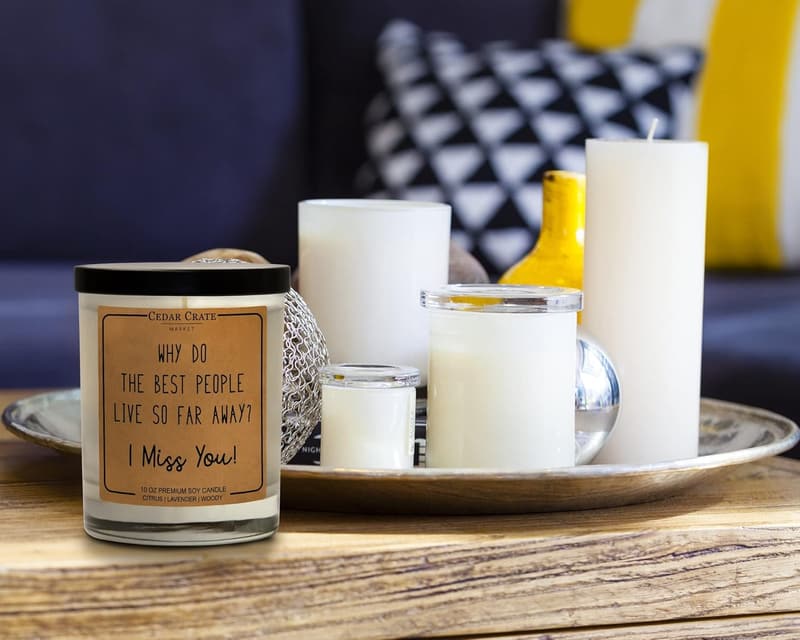 Going Away Gift Candle - Aromatherapy Soy Wax for Friends