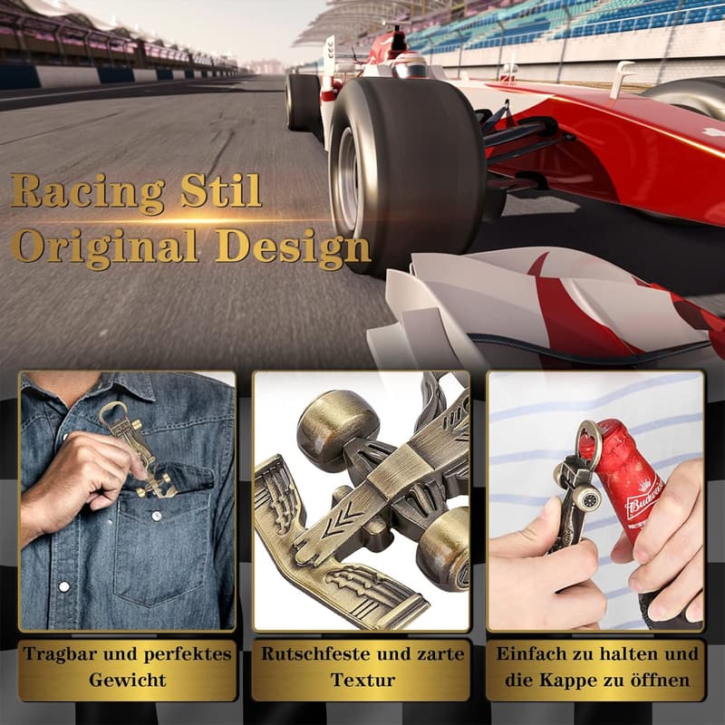 Racing Car Bottle Opener Gift for Racing Fans