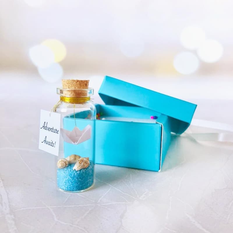 Inspirational Message in a Bottle Gift - Adventure Awaits