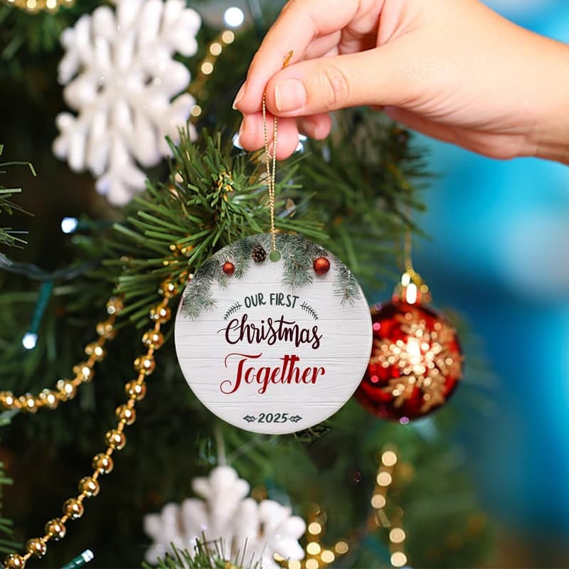 2025 First Christmas Together Ceramic Ornament