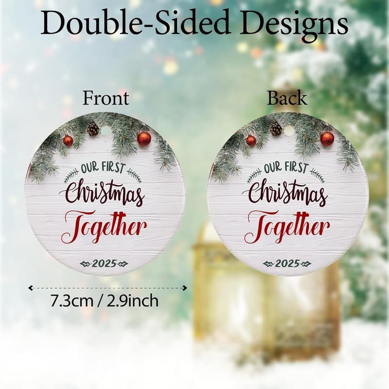 2025 First Christmas Together Ceramic Ornament