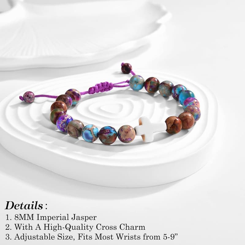 Easter Cross Bracelet for Kids - Perfect for Baptism & Birthdays