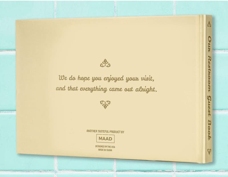 Funny Bathroom Guest Book - Unique Housewarming Gift