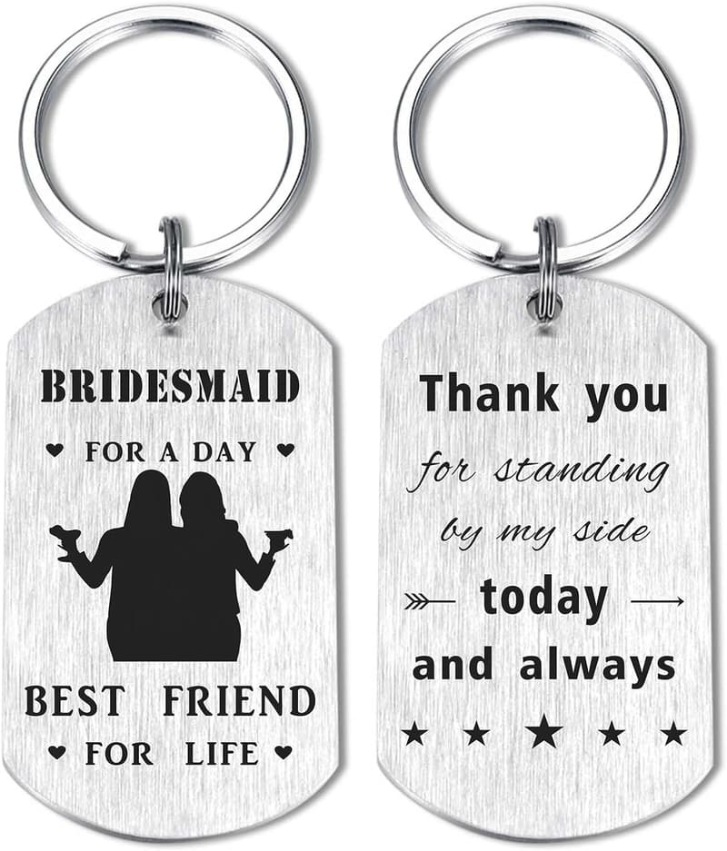 Wedding Day Keychain - Perfect Gift for Bride & Groom