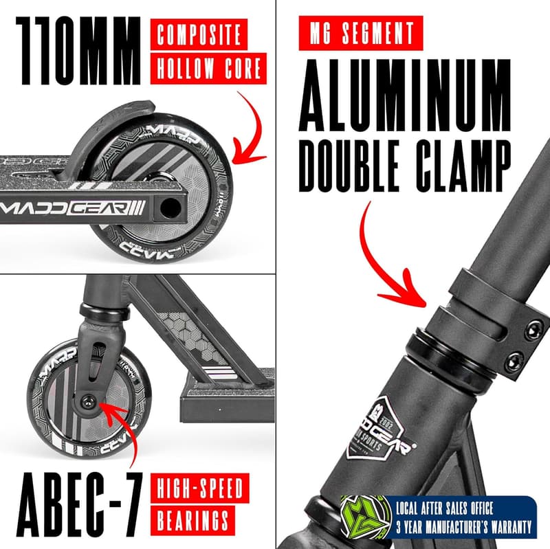 Lightweight Freestyle Stunt Scooter for Kids (Ages 8-12)