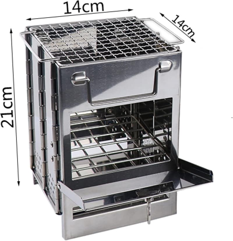 Foldable Portable Camping Stove & Grill for Outdoor Use