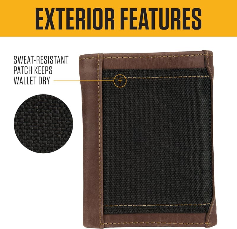 Carhartt Men's Rugged Leather Triple-Stitch Wallet