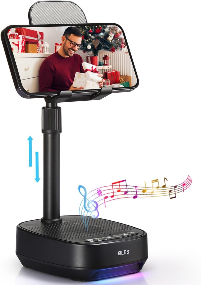 Adjustable Bluetooth Speaker Phone Stand - Unique Birthday Gift for Parents