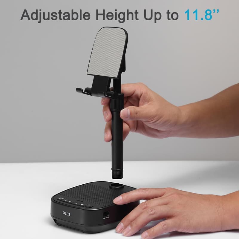 Adjustable Bluetooth Speaker Phone Stand - Unique Birthday Gift for Parents