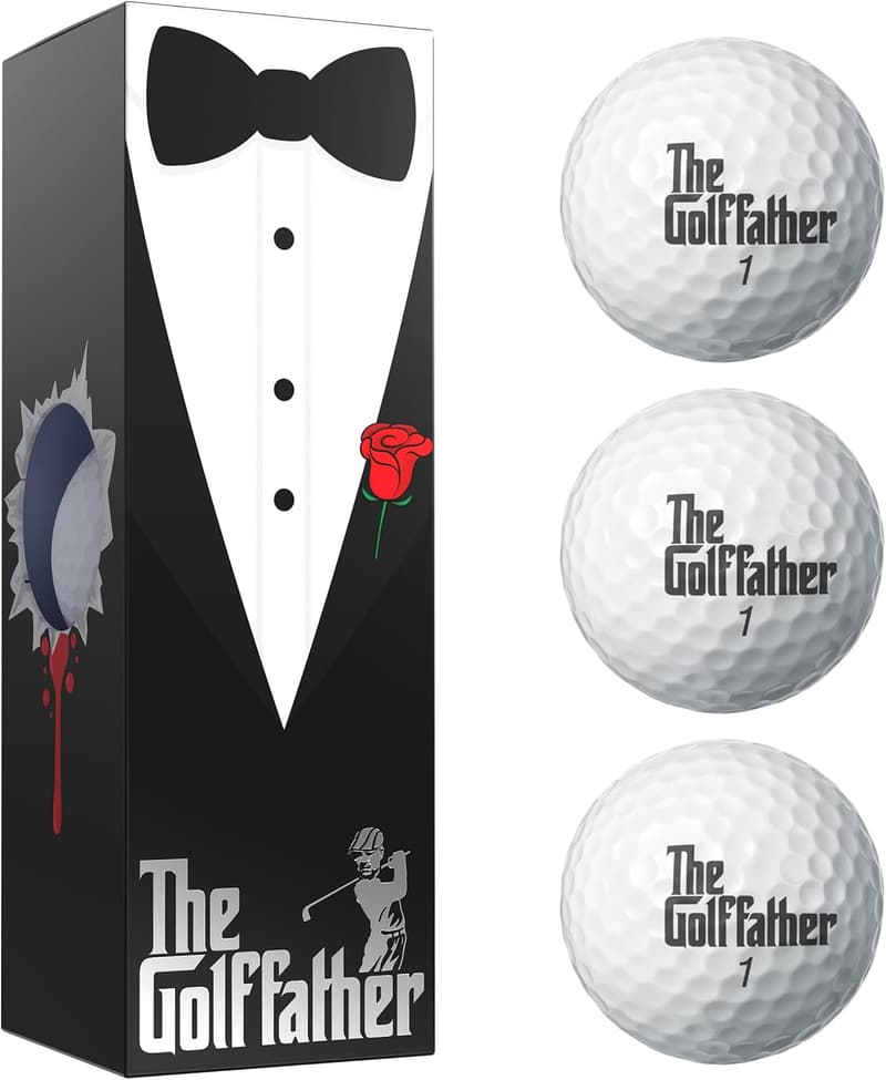 Golf Father Edition Golf Balls - Fun Gag Gift for Dad