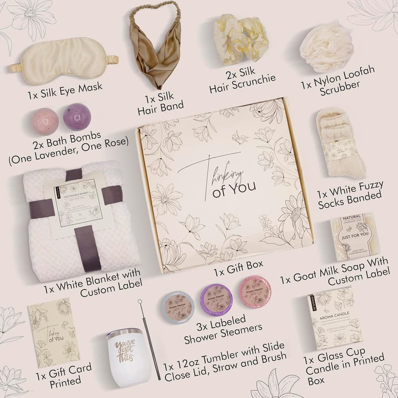 Feel Better Care Package for Women – Encouragement Gift Basket