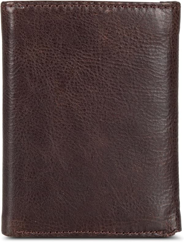Men's Leather Trifold Wallet by Eddie Bauer