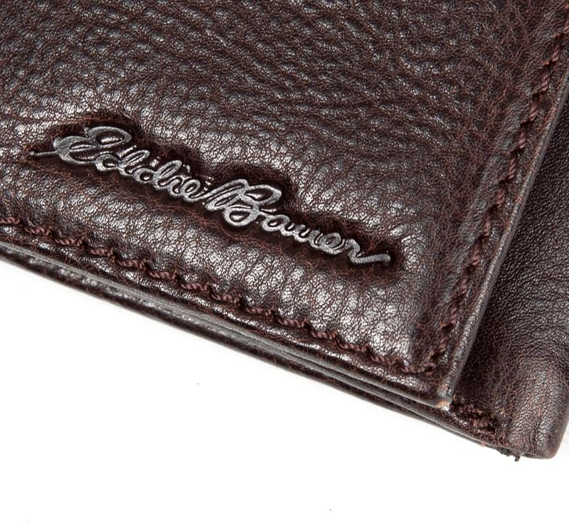 Men's Leather Trifold Wallet by Eddie Bauer