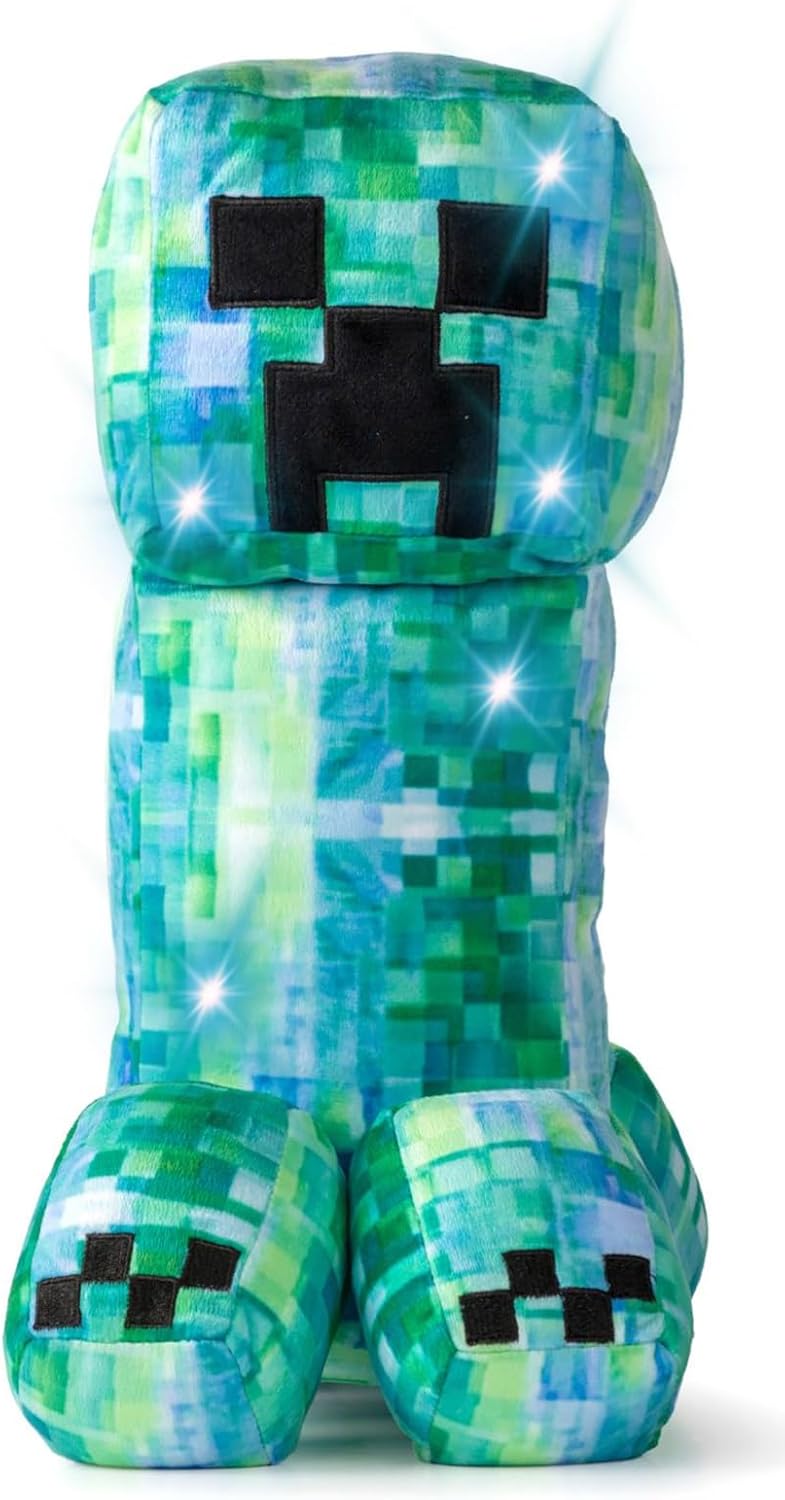 Minecraft Creeper LED Plush Pillow - Super Soft 16