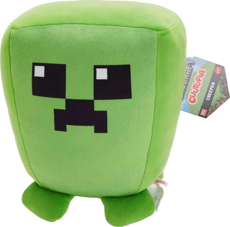Minecraft Creeper Plush Pillow Toy, 10-Inch Soft Collectible